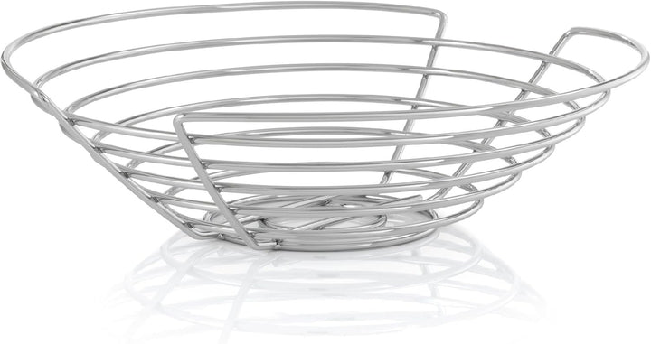 Blomus 68481 Wires Korb Ø 36 cm, Silber 10 x 36 x 36 cm, 10 x 36 x 36 cm
