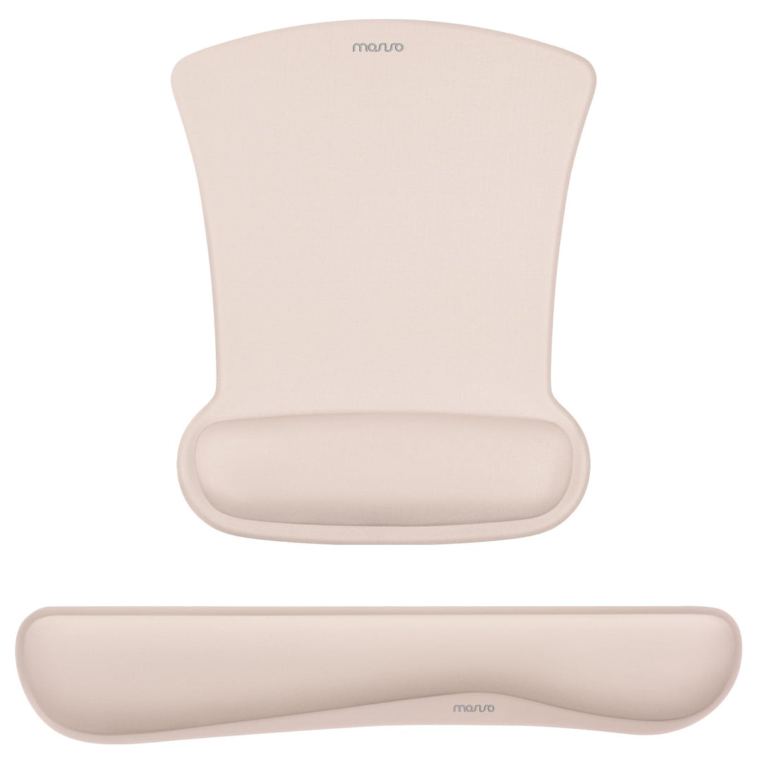 MOSISO Handgelenkauflagen für Mauspad&amp;Tastatur Set,Ergonomisches Mauspad Rutschfester Boden Zuhause/