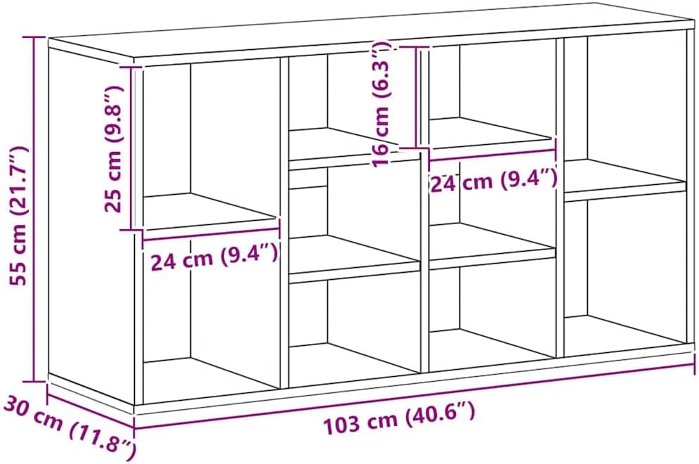 Schuhbank Weiss 103x30x54,5 cm Spanplatte