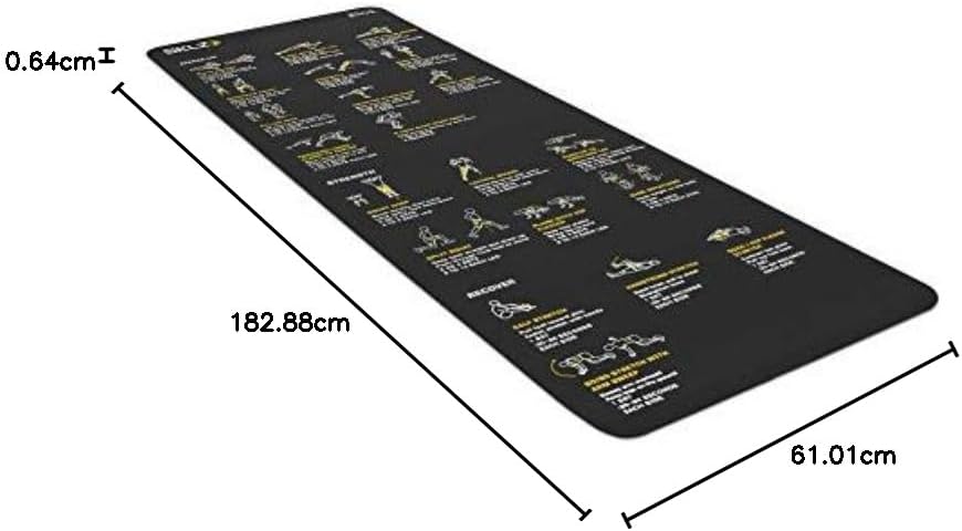 SKLZ Unisex-Adult Trainermat Sport Performance Trainingsmatte inkl. Kräftigungs, Dehnungs-und Schnel