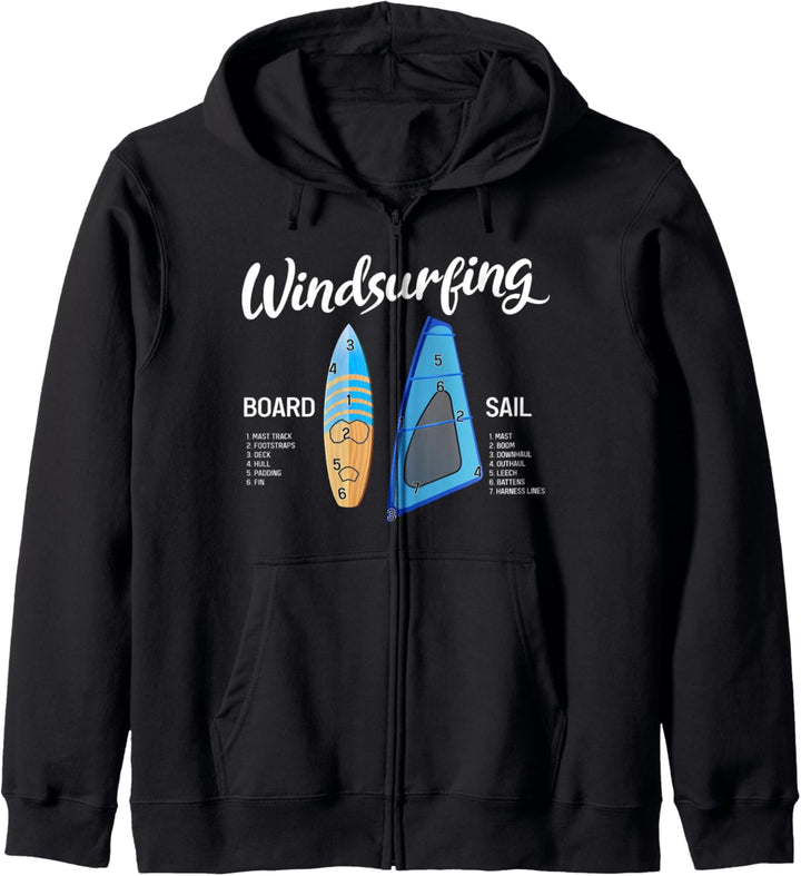 Windsurfen Ausrüstung Zahnrad Vorstand Windsurfer Sailboarde Kapuzenjacke