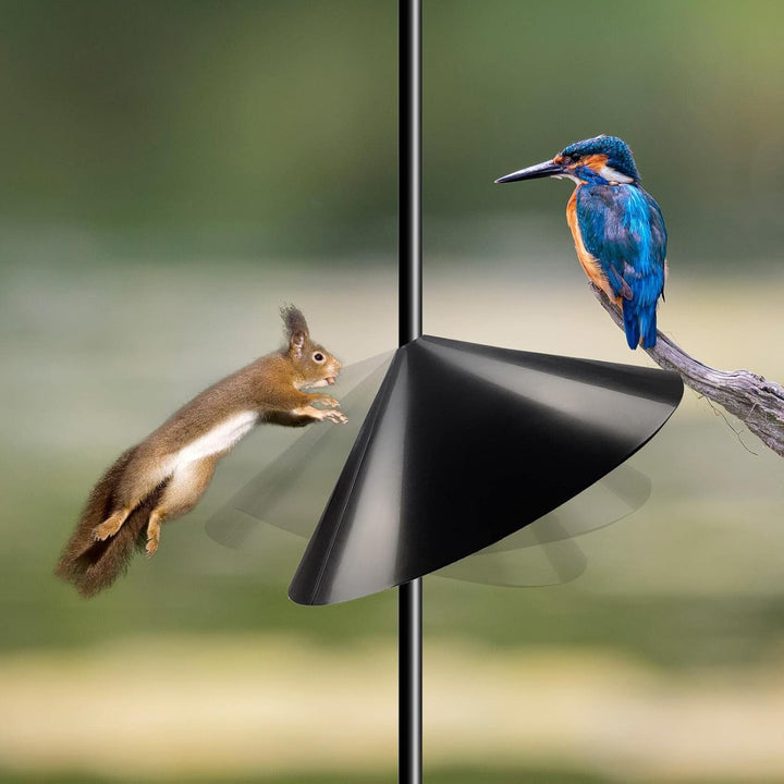 Eichhörnchen-Windabweiser für Pfosten, Eichhörnchen-sichere Vogelfutterstation - Eichhörnchen-Vogelf