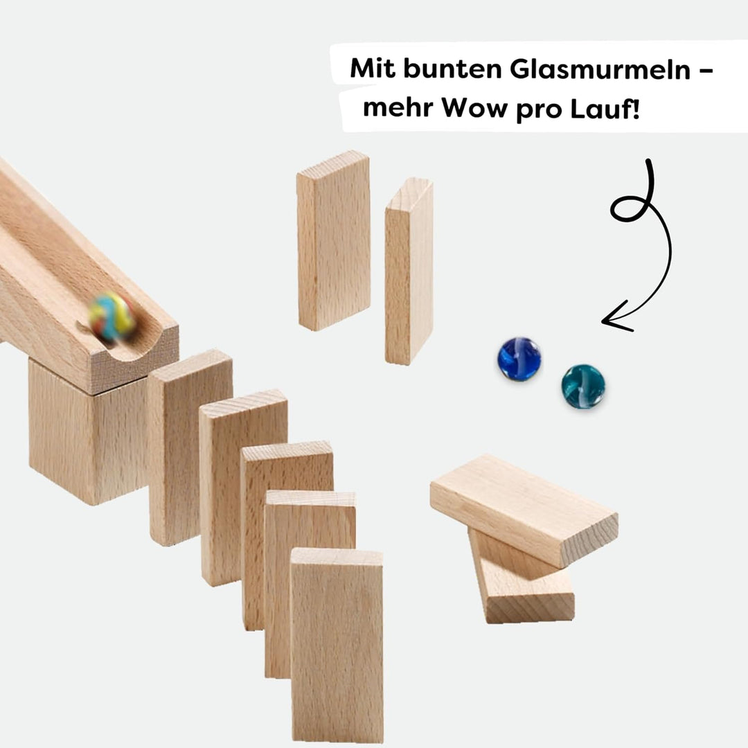 HABA 1128 Ball Track – First Playing - with 45 pcs. for 4 Years and Up (Made in Germany)