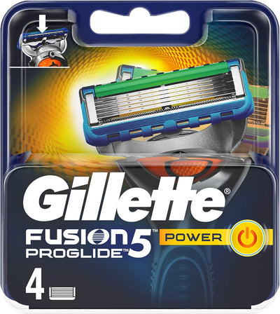 Gillette Fusion5 ProGlide Power Rasierklingen für Herren, 4 Ersatzklingen mit FlexBall-Technologie f