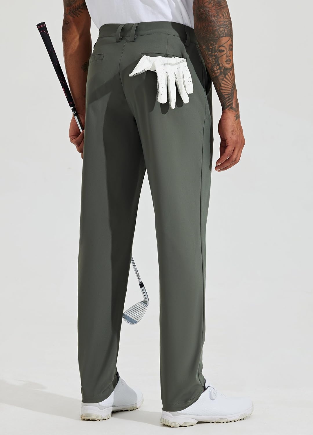 WILLIT Herren Hosen Stretch Stoffhose Lang Anzughose Freizeithose Leicht Einfarbig für Business Allt