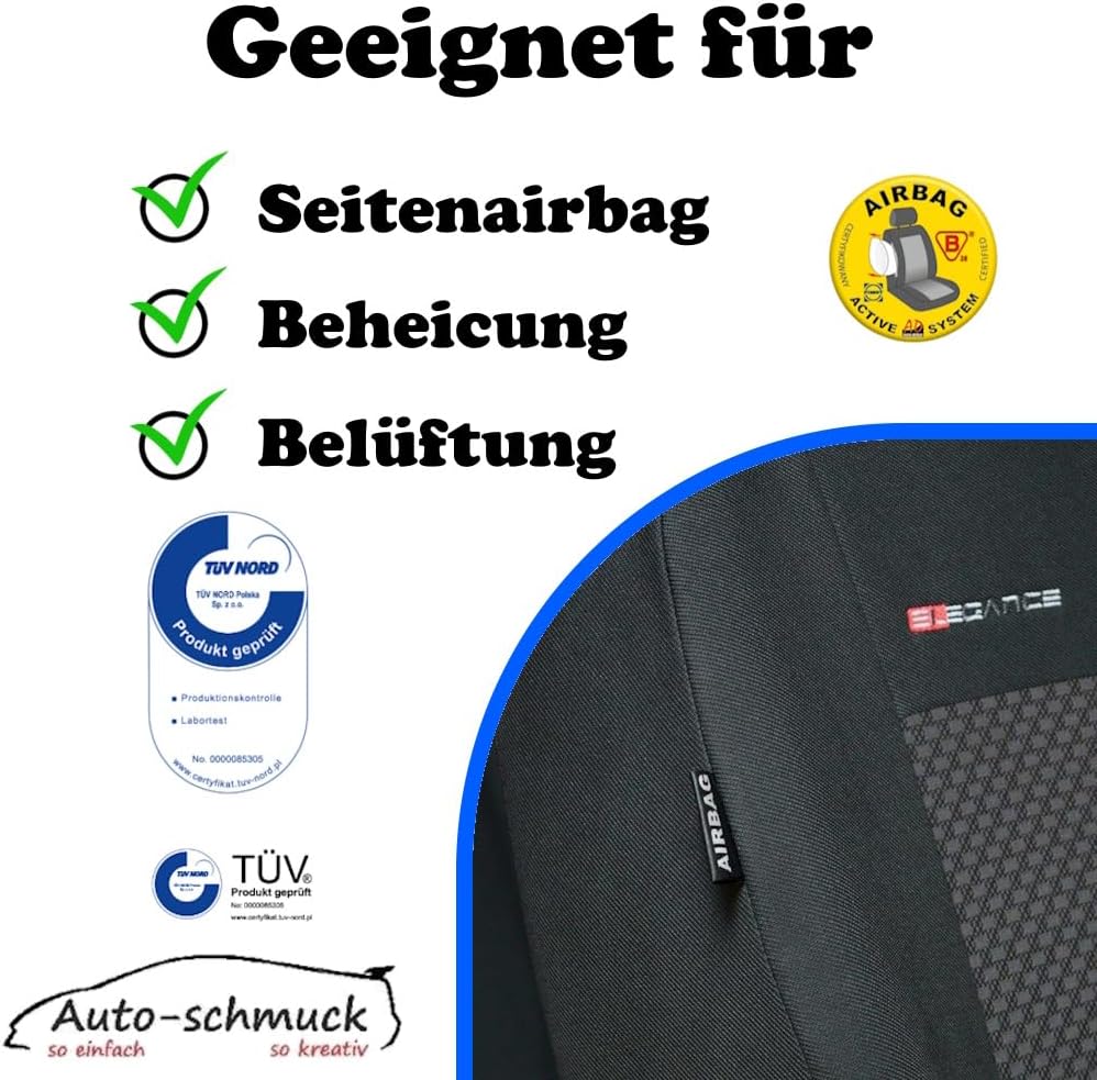 T5 Sitzbezüge nach Mass Autoplanen perfekte Passform Schonbezüge Sitzschoner Velour + Strickpolster