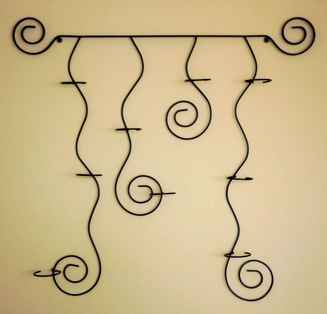 DanDiBo Wandteelichthalter LYSA Wandkerzenhalter Metall 74 cm Teelichthalter Kerzenhalter Schwarz, S