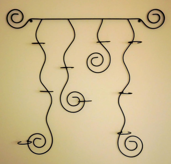 DanDiBo Wandteelichthalter LYSA Wandkerzenhalter Metall 74 cm Teelichthalter Kerzenhalter Schwarz, S