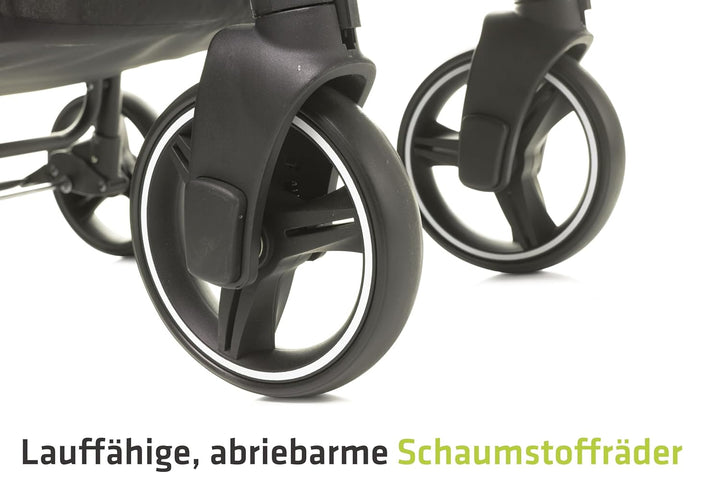 Rapid kinderwagen buggy bis 22 kg, kompakter buggy, klein, leicht und stabil, amortisierte Räder (Sc