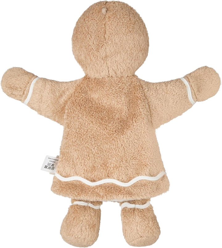 Sterntaler Handpuppe Lebkuchenmann, Kinder- und Babyspielzeug, weicher Flausch, süsse Schleife, watt