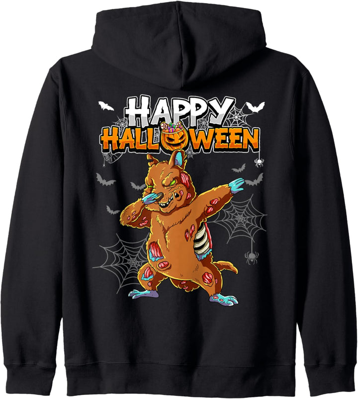 Happy Halloween Quokka Zombie Kapuzenjacke