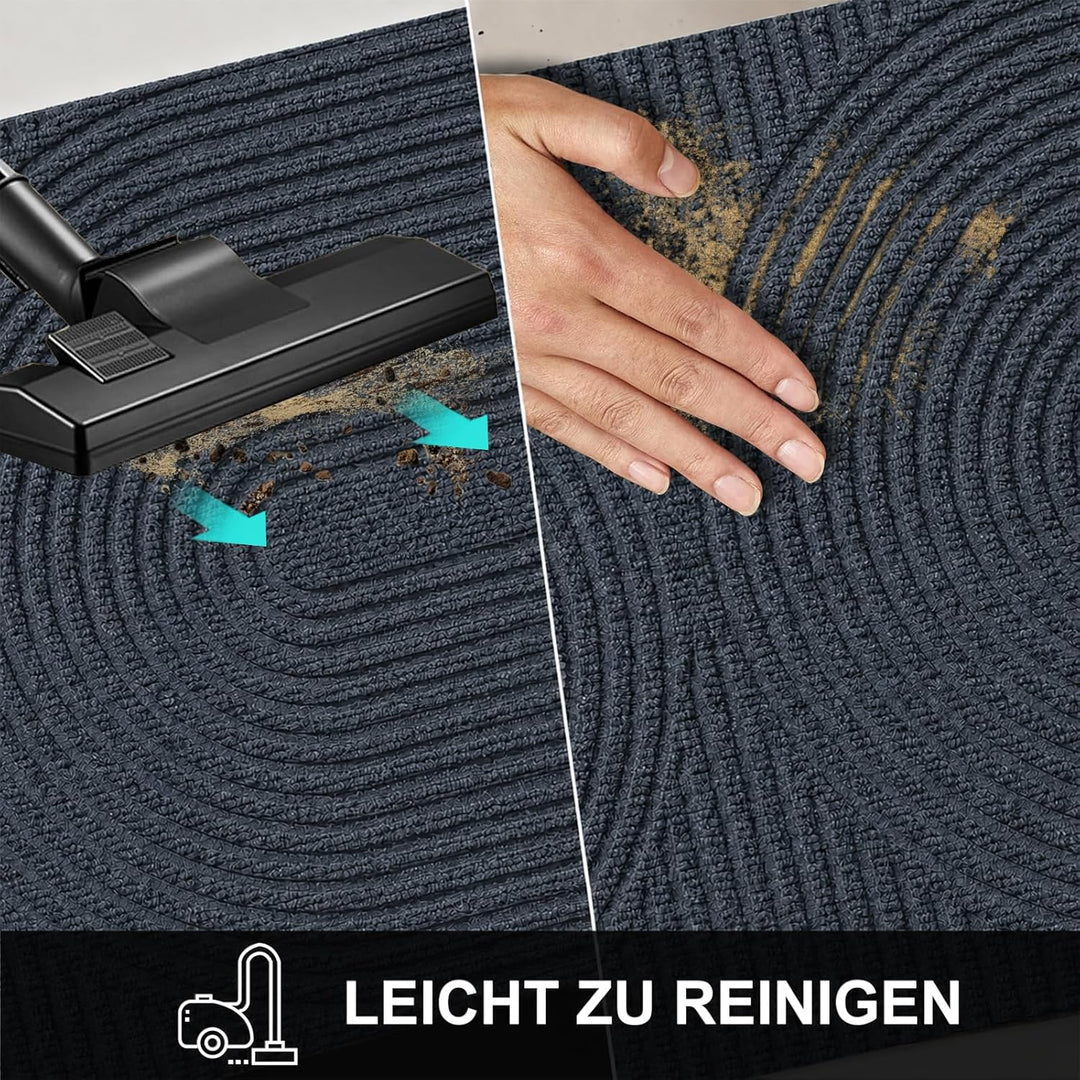 Fussmatte 60x90 cm Innen und Aussen - rutschfeste Schmutzfangmatte - Waschbar Fussmatte, Wasserdicht