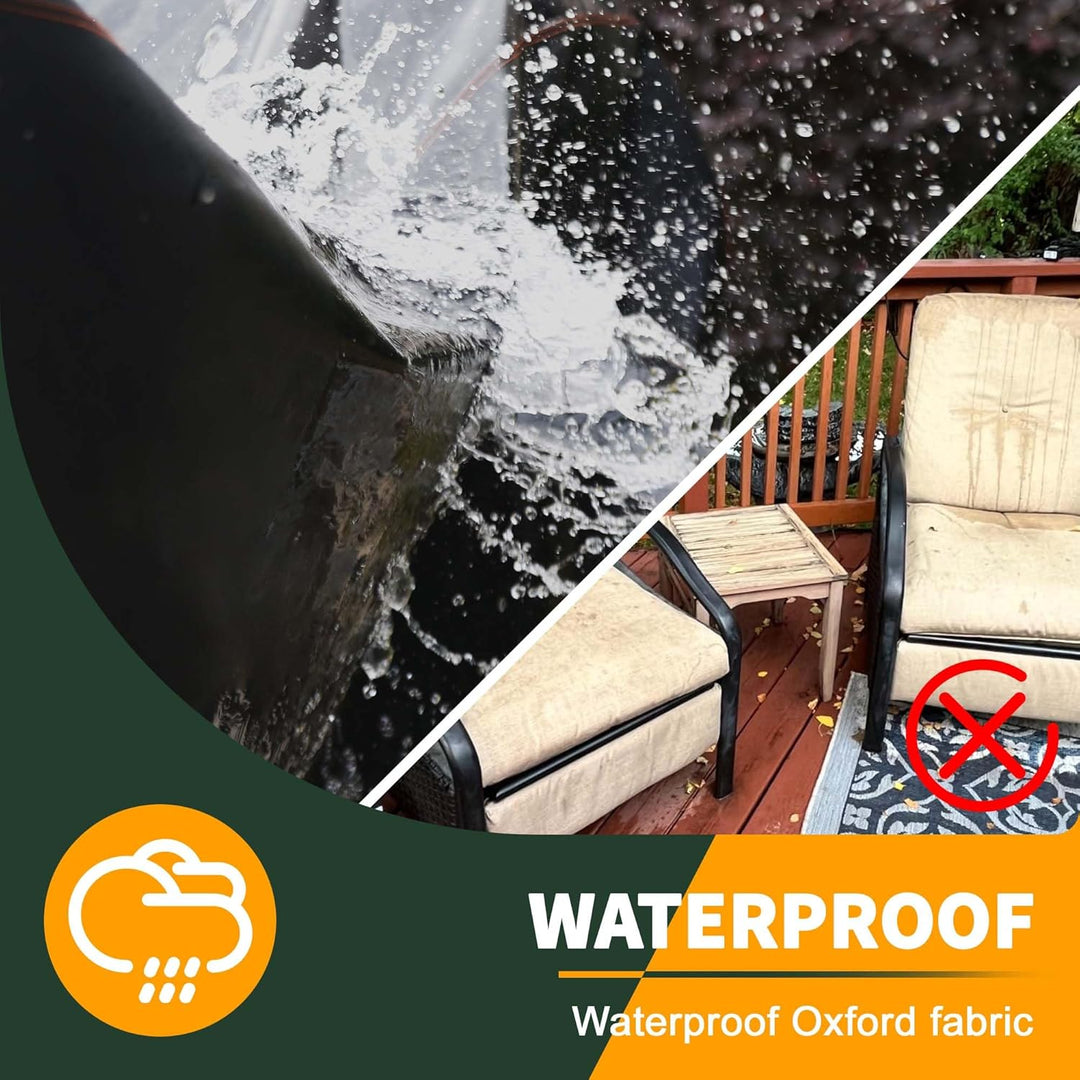 Enzeno Gartenmöbel Abdeckung Wasserdicht,Winterfest Abdeckplane Gartenmöbel,420D Oxford Gewebe Schut