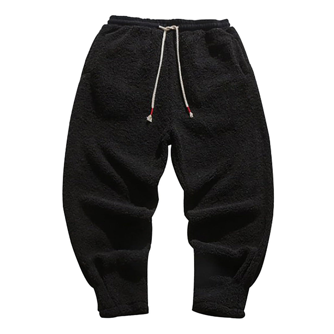 Generisch Teddy Fleece Hose Herren, Plüschhose Herren Sport, Jogginghose Mit Tunnelzug Fleecehose Mi