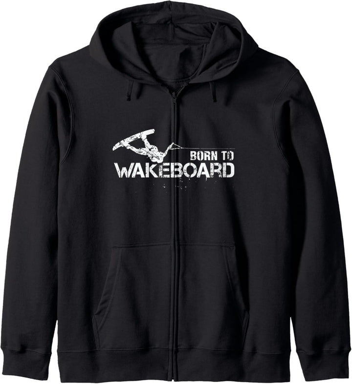 Born to Wakeboard Cool Wakeboarding Geschenke Männer Frauen Kapuzenjacke