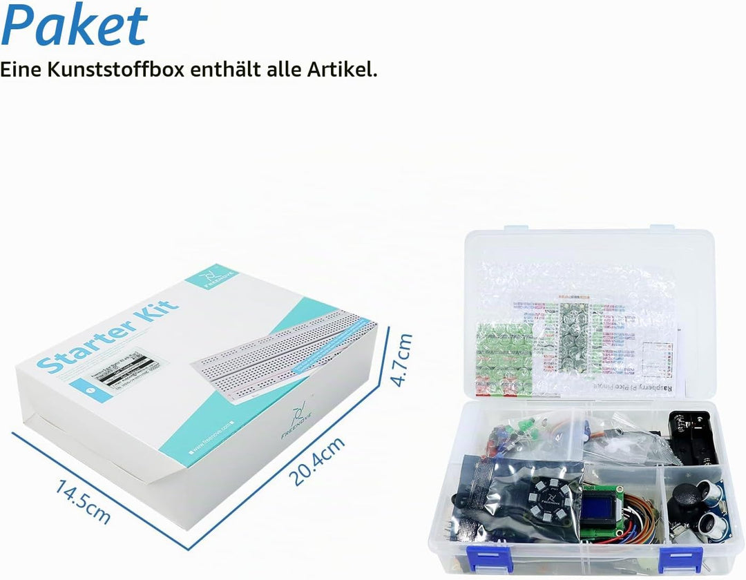 Freenove Super Starter Kit for Raspberry Pi Pico 2 (Included), Dual Arm Cortex-M33 and Dual Hazard3