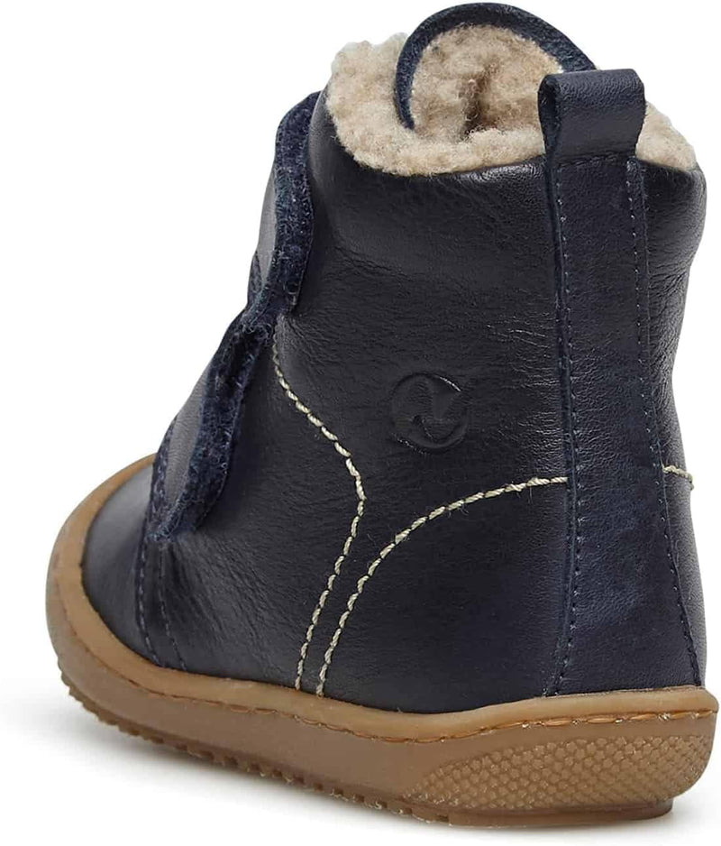 Naturino Bubble VL-Stiefeletten aus gefüttertem Nappaleder, Marineblau 26