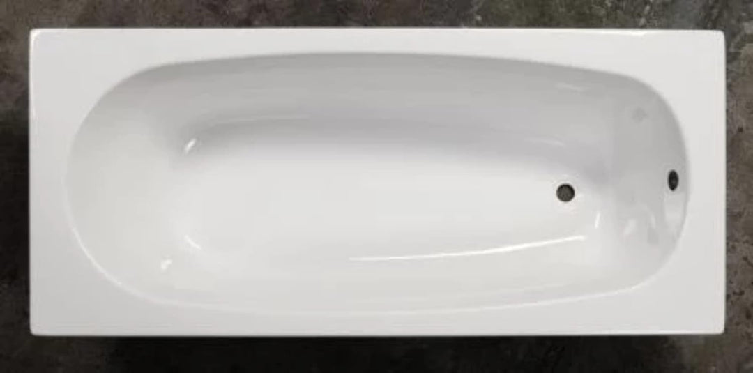 Sanotechnik Badewanne LINEA160 Weiss 120 Liter 160 x 70 x 41 cm, Acrylwanne, ergonomische Körperform