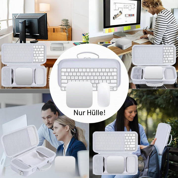 Hart Schutz Hülle Etui Tasche für Apple Mac mini M4 Desktop-Computer