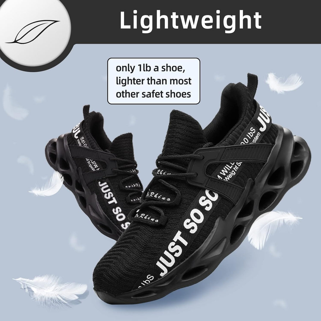 Furuian Sicherheitsschuhe Herren Damen Leicht Arbeitsschuhe Herren sportlich Atmungsaktiv Sneakers m
