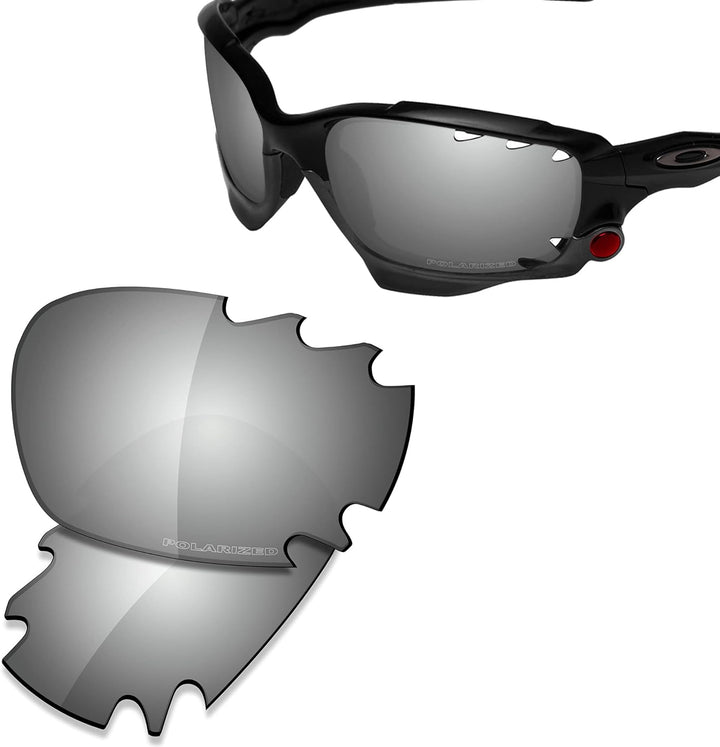 Saucer Premium Ersatzgläser für Oakley Jawbone Vented Racing Jacket Sonnenbrillen High Defense - Chr