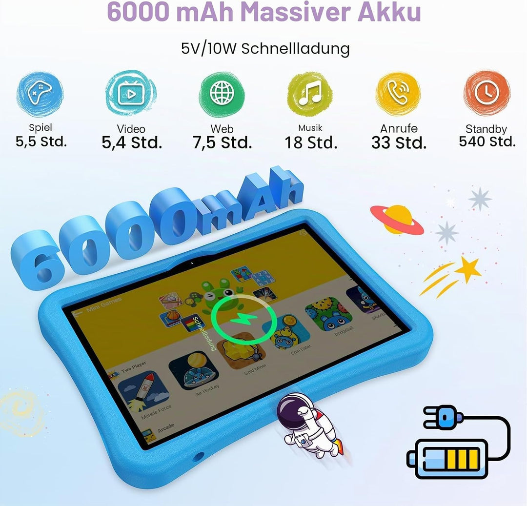 UMIDIGI G5 Kinder Tablet 10.1 Zoll Tablet Android, G5 Tab Kids Tablets,8(4+4) GB+128GB/1TB TF,Octa-C