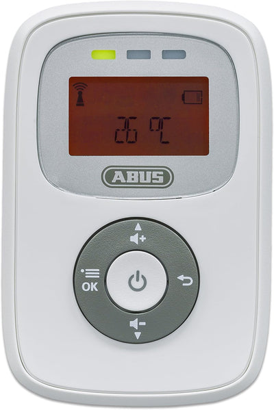 ABUS Babyphone Tom mit Temperatur-Sensor | beleuchtetes Display | 300m Reichweite | schnurlos | Akku