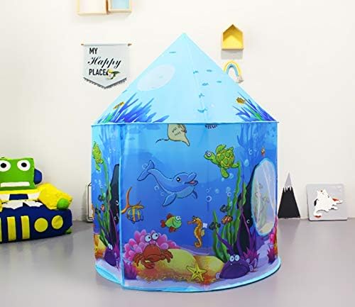 Benebomo Kinderzelt,Spielzelt,Blau, Ozean,Spielzelt Jungen,Spielzelt mädchen,Zelt kinderzimmer,Gebur