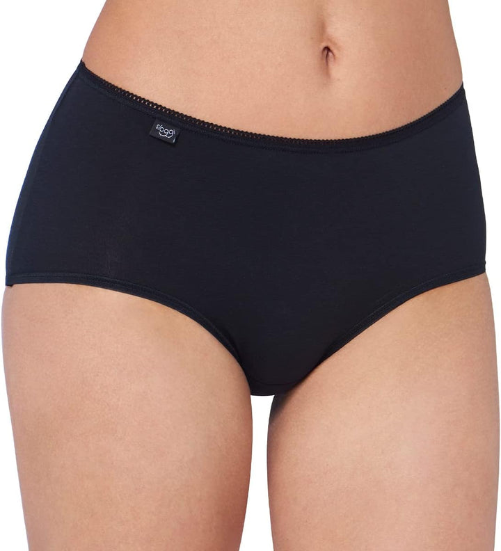 Sloggi Damen Slip (3er Pack) 40 6 X Schwarz, 40 6 X Schwarz
