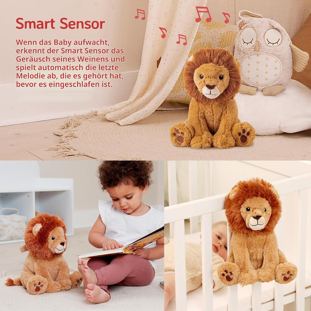 Cloud b Soothing Sound Machine | Cuddly Stuffed Animal | 4 White Noise and 4 Lullabies | Auto-Shutof