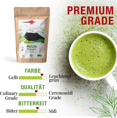 Origeens MATCHA TEE SET mit Matcha Besen, Matcha Schale aus Keramik, BIO Matcha Tee aus Japan | Hand