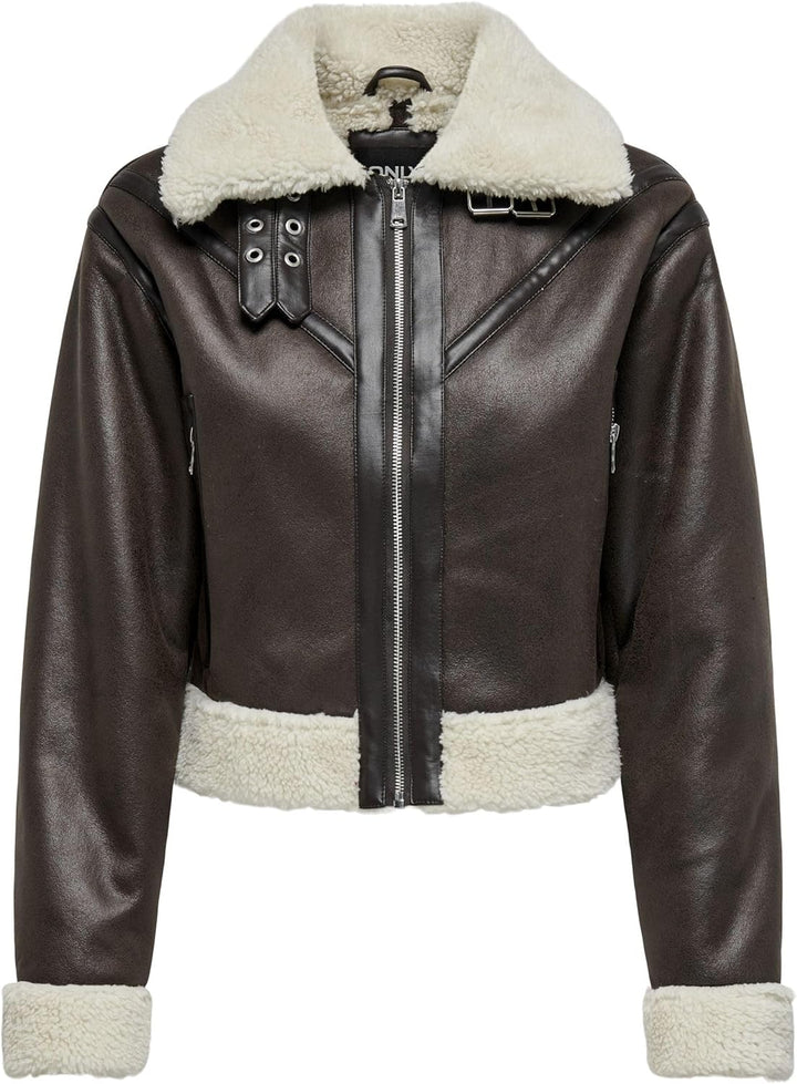 ONLY Female Bikerjacke in Lederoptik ONLBETTY Bikerjacke in Lederoptik, L
