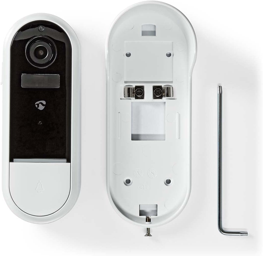 Nedis WIFICDP30WT Smartlife Video-Türsprechanlage | Wi-Fi | Batteriebetrieben/Trafo | Android™ / IOS