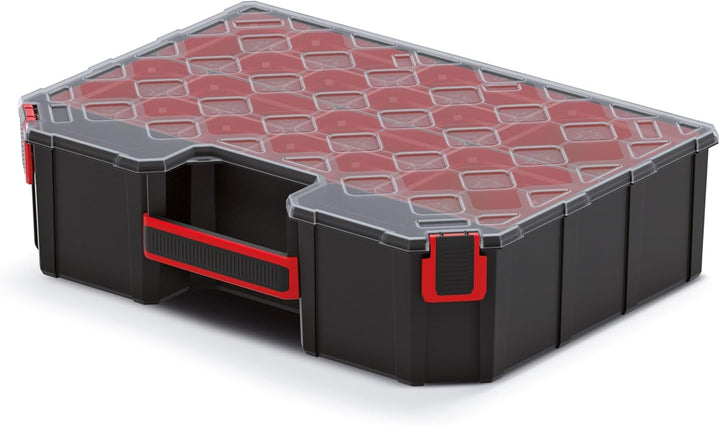 Mivos Sortimentskasten 390x284x60 mm - Sortierkasten Kleinteile mit 12 Einsatzboxen - Zubehörbox - S