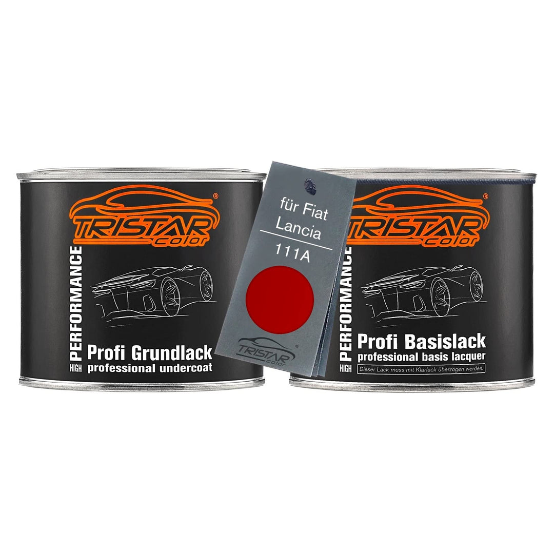 TRISTARcolor Autolack Set Dose spritzfertig für Fiat/Lancia 111A Rosso Sfrontato/Pasodoble Rot Grund