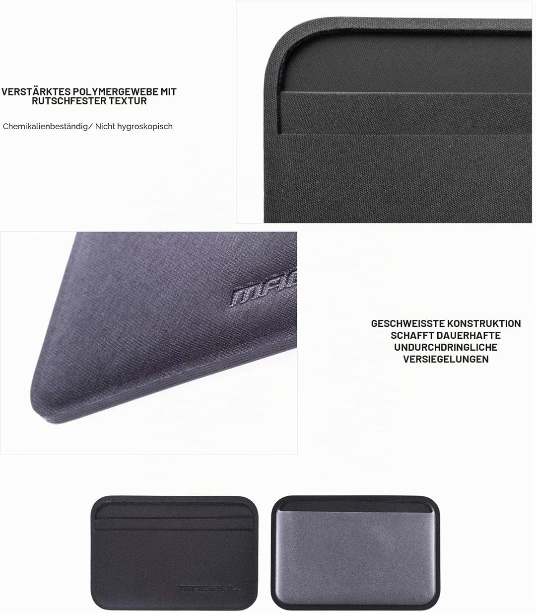 Magpul DAKA Everyday Tactical Slim Minimalist Kreditkartenetui Reisebrieftasche EDC Gear Schwarz, Sc