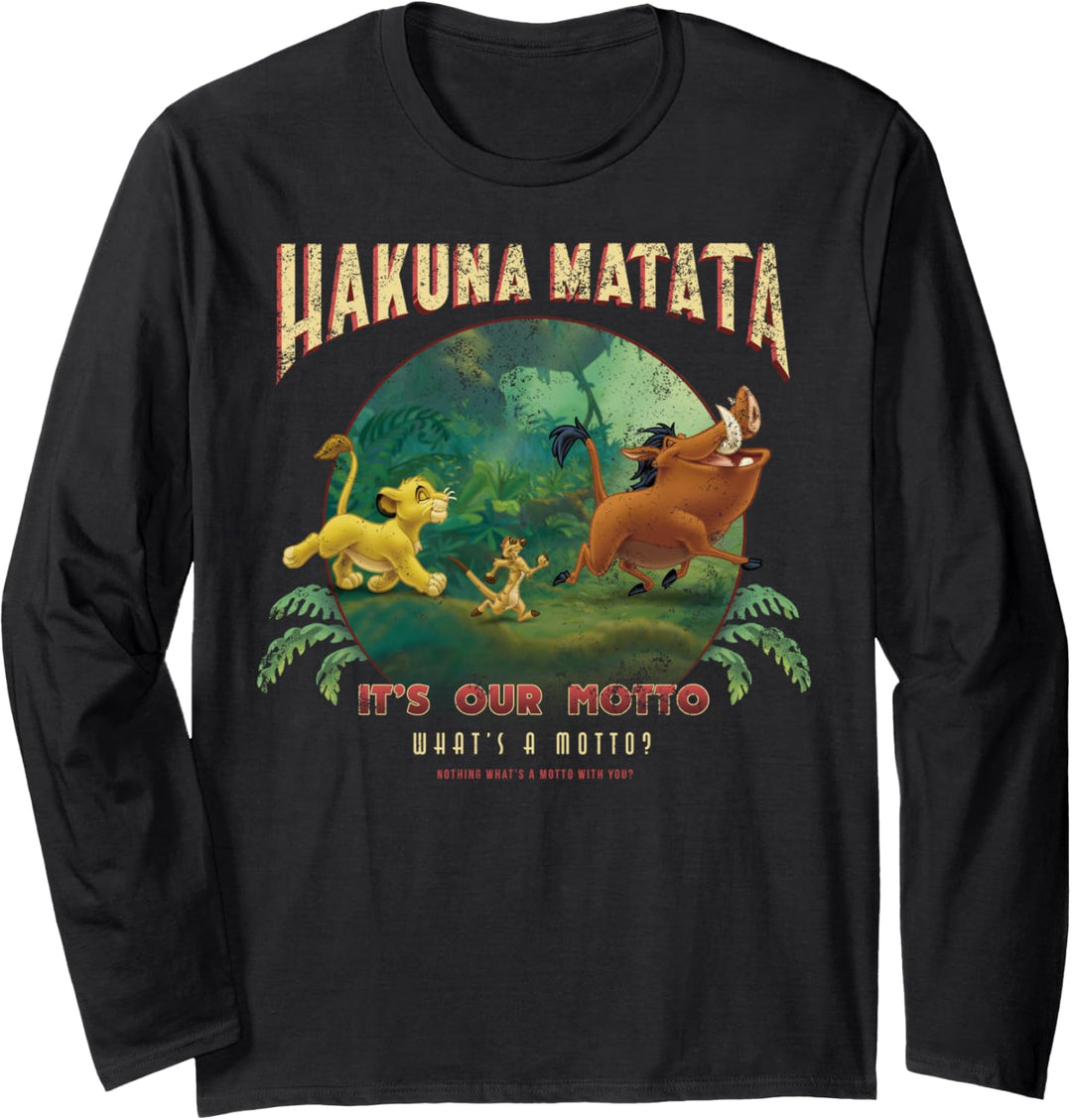 Disney The Lion King Hakuna Matata It's Our Motto Group Shot Langarmshirt