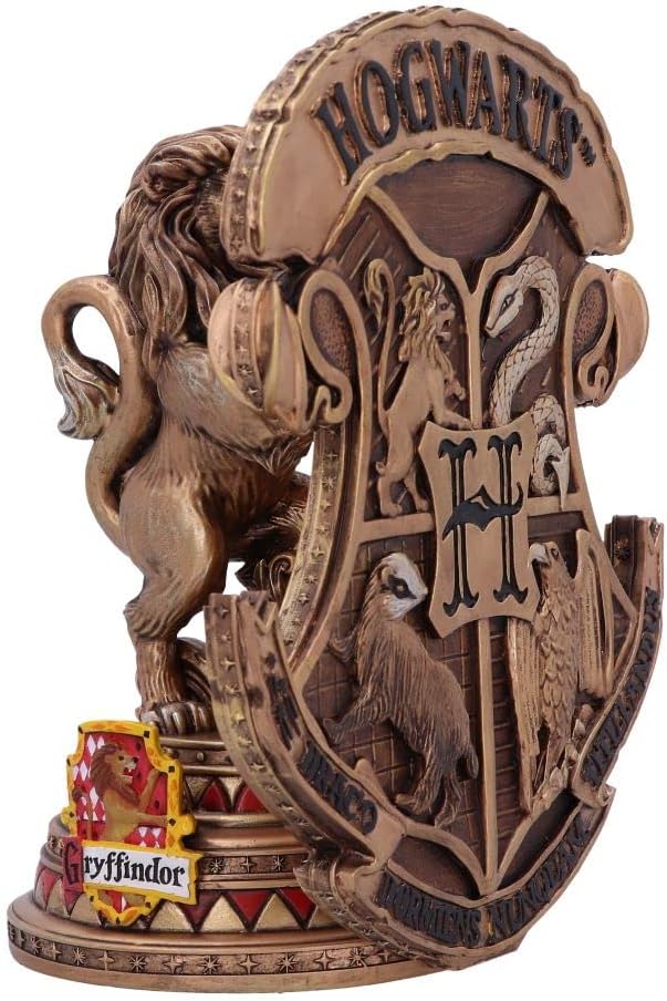 Nemesis Now Harry Potter Gryffindor Buchstütze, offizielles Lizenzprodukt, 20 cm, Gold