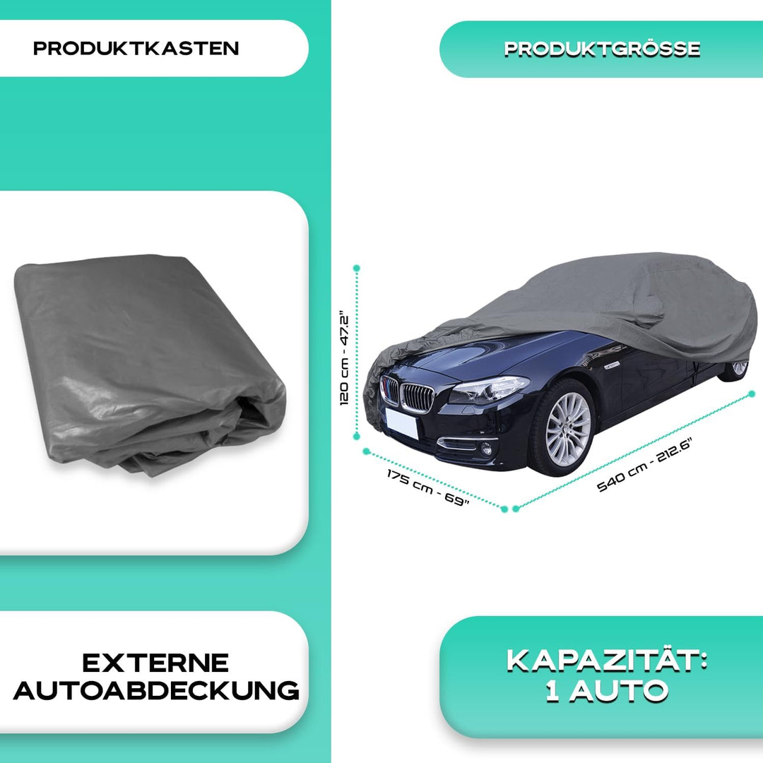 Autoabdeckung für den Aussenbereich, geeignet für alle Arten von grossen Autos wie Geländewagen, 4 x