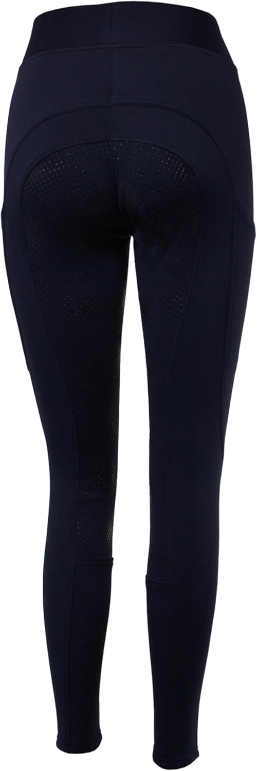 PFIFF 103110 Winterreitleggins „Alaska“ mit Handytasche, Kinder 110-164, Damen 36-44 110-116 Dunkelb
