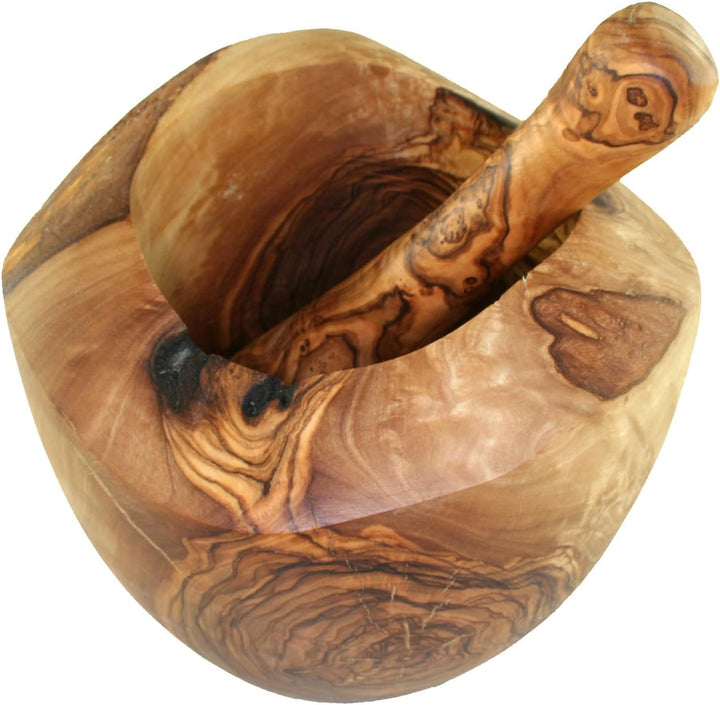 D.O.M.® Mörser Rustikal 12 cm aus Olivenholz