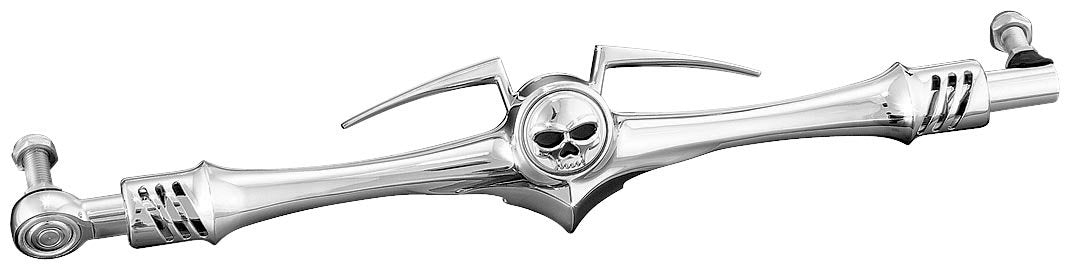 Kuryakyn 1075 Zombie Skull Schaltgestänge für Harley-Davidson Motorräder 1980-2019, Chrom