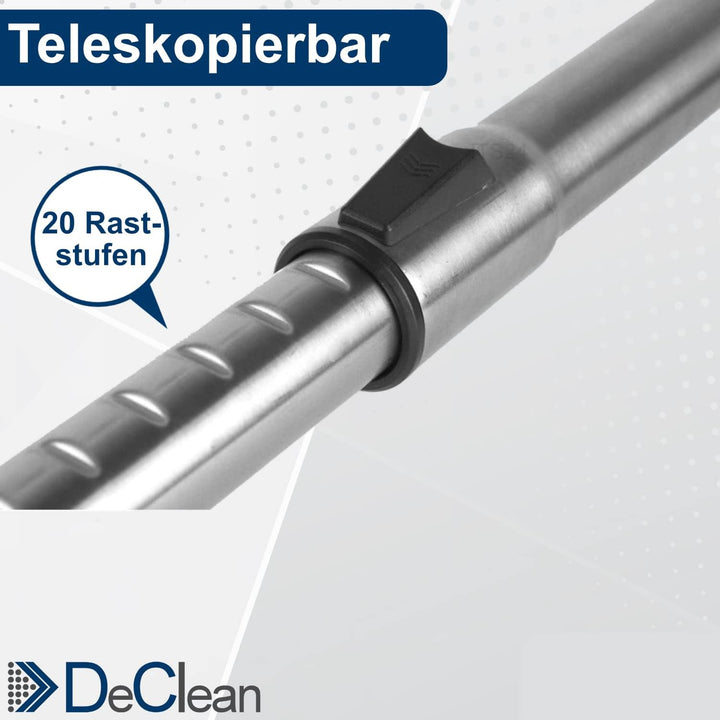DeClean Staubsaugerrohr kompatibel mit Miele Staubsauger Complete C1, Classic C1 Rohr Complete C1 Ta