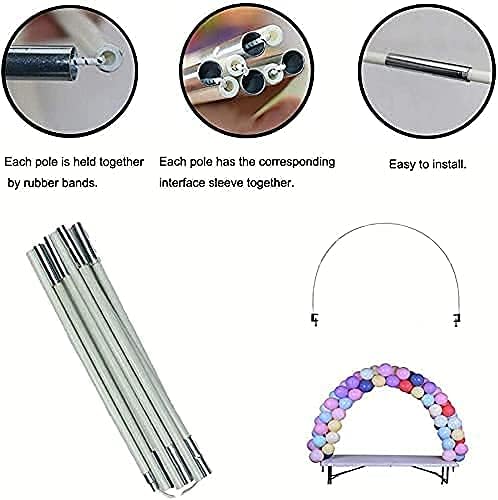 68PCS Weisse Ballonbogen-Kit,Tisch Luftballon Bogen Kit,Ballon Arch Kit,Party Dekoration Ballonbogen