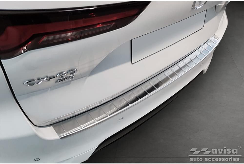 Avisa Edelstahl Heckstossstangenschutz kompatibel mit Mazda CX-60 2022- 'Ribs'