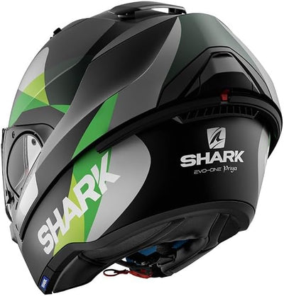 Shark - Motorradhelm EVO-ONE Priya Mat KGA M schwarz/grün, M schwarz/grün