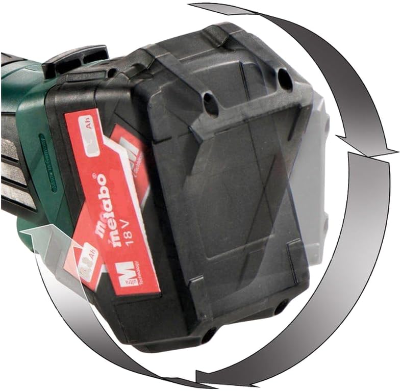Metabo Akku-Winkelschleifer W 18 LTX 125 Quick (602174610) 18V, mit 2 Li-Power Akkupacks (18 V/4,0 A