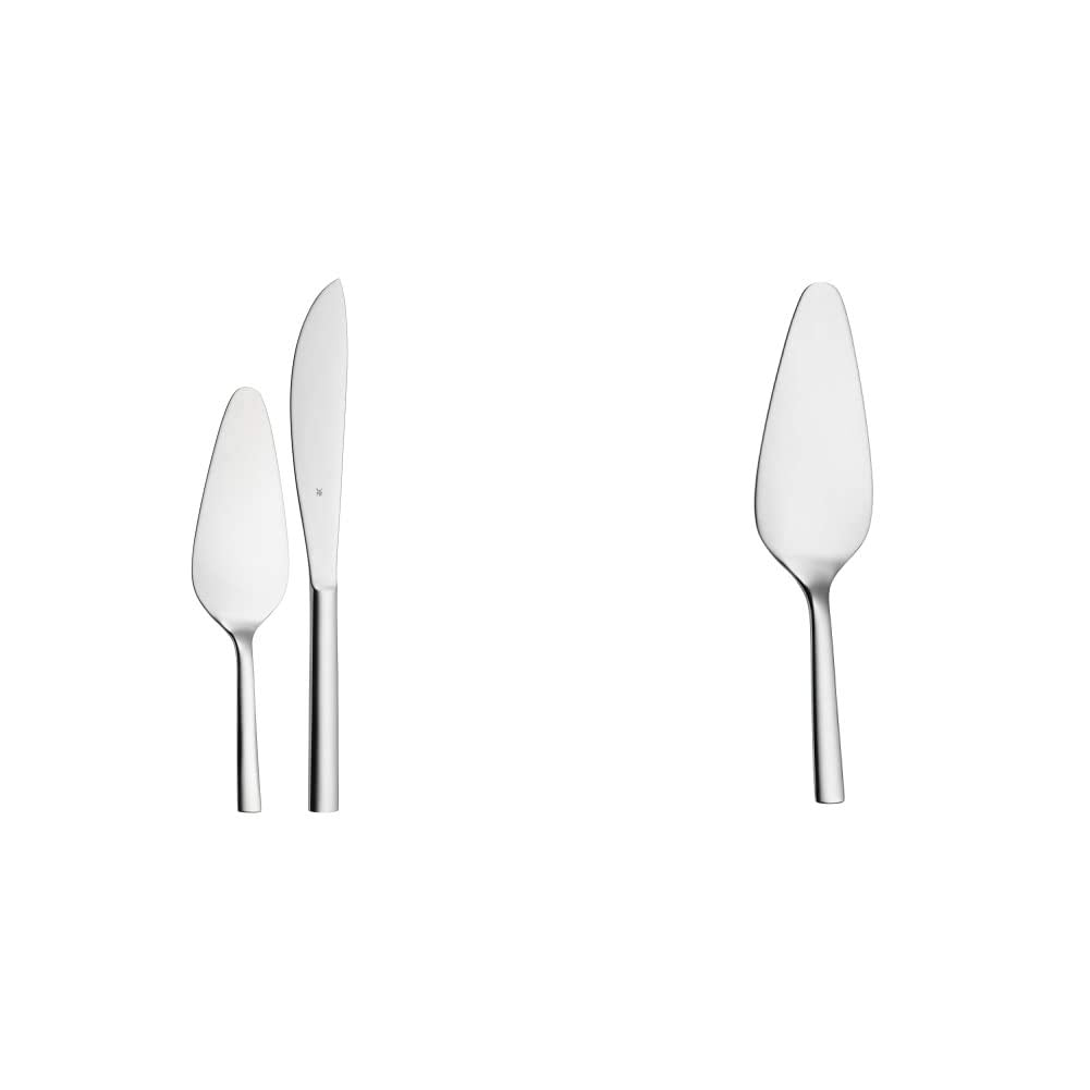 WMF Nuova Obst-/ Kuchenbesteck Set 2-teilig, Tortenmesser, Tortenheber Edelstahl, Cromargan Edelstah
