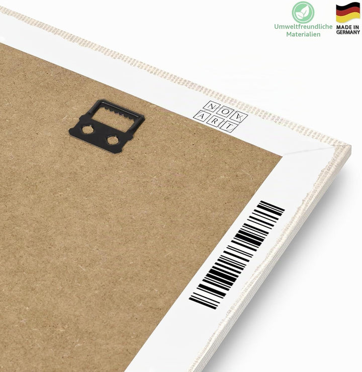 Novart Wandbilder Set - KOMPLETT AUFHÄNGFERTIG - Made in Germany - Moderne Bilder Boho Strand Wohnzi