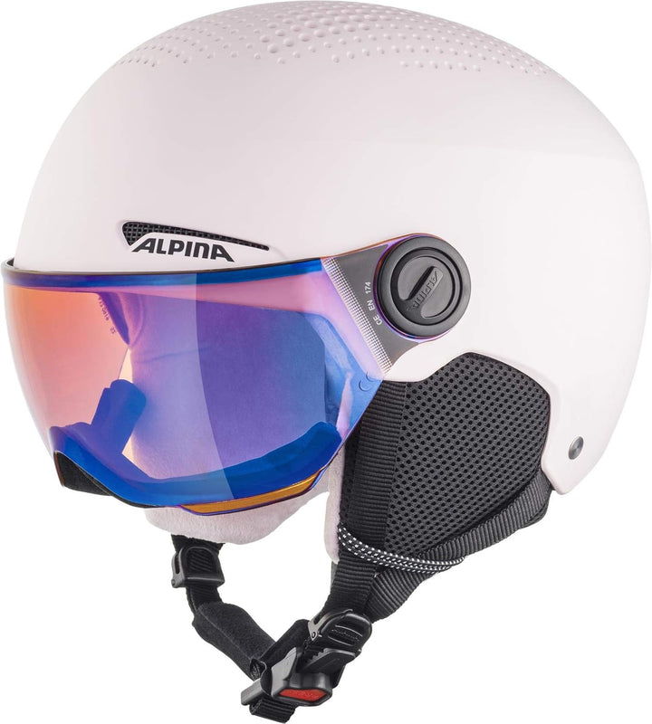 ALPINA ZUPO VISOR Q-LITE - Hochwertiger & Leichter Skihelm Mit Kontrastverstärkendem Visier Für Kind